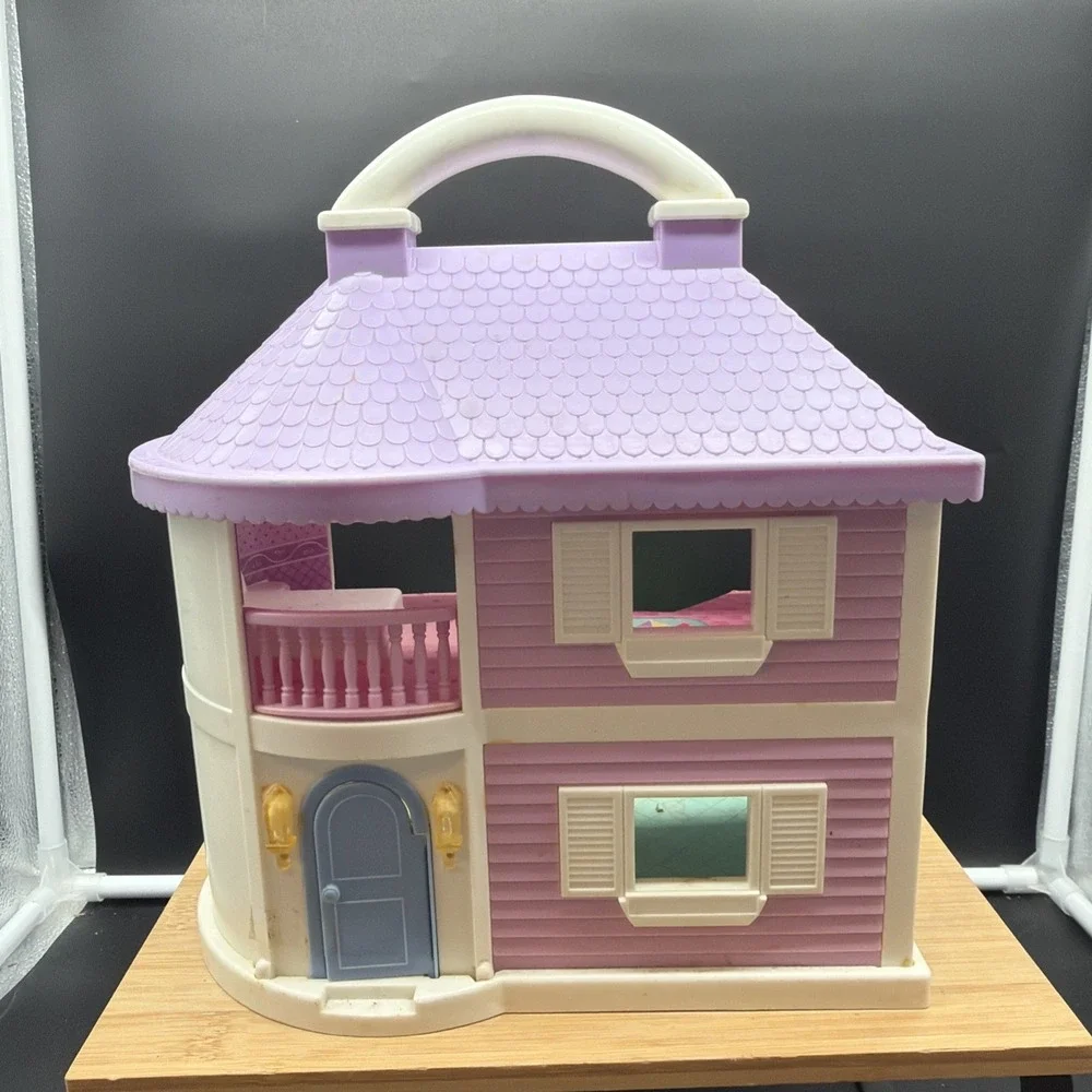 Vintage Blue-Box Toys Portable Dream House Doll House Only